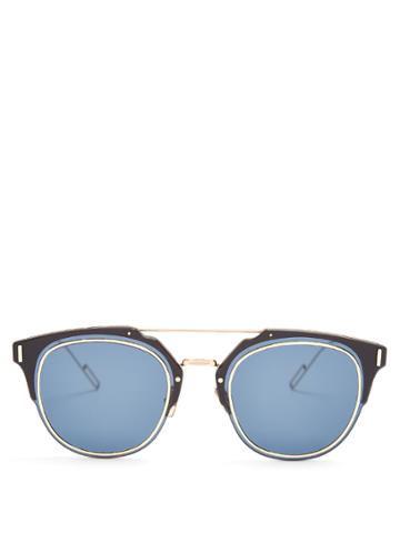 Dior Homme Sunglasses Composit Pantos-frame Sunglasses