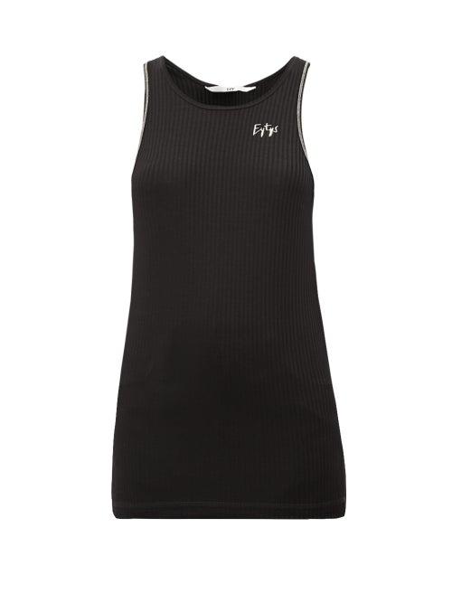 Matchesfashion.com Eytys - Toni Ribbed Jersey Tank Top - Womens - Black