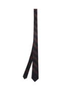 Matchesfashion.com Gucci - Striped Silk-satin Tie - Mens - Navy Multi