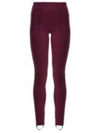 Matchesfashion.com Balenciaga - High Rise Stirrup Leggings - Womens - Burgundy