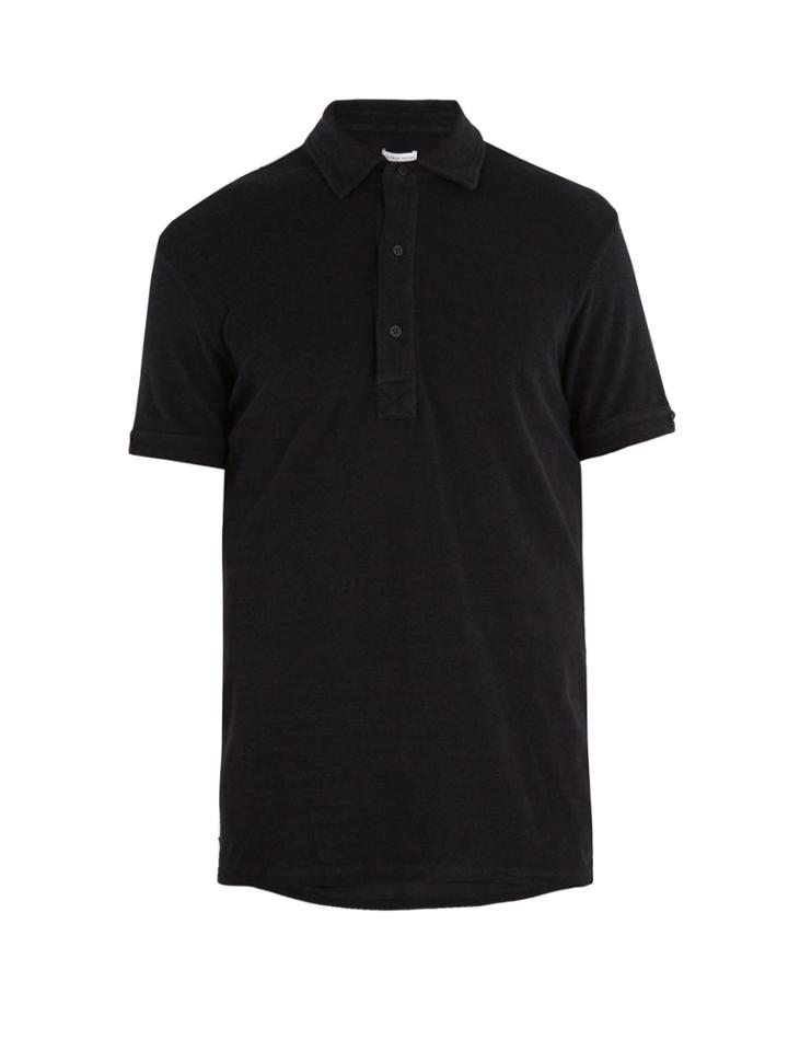 Orlebar Brown Sebastian French Terry-towelling Cotton Polo Shirt