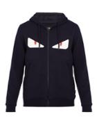 Fendi Bag Bugs-appliqu Hooded Wool-blend Sweatshirt