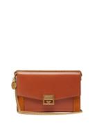 Matchesfashion.com Givenchy - Gv3 Mini Leather And Suede Bag - Womens - Brown