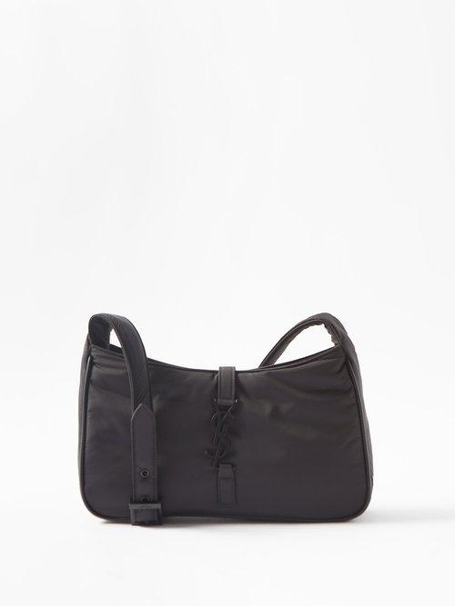 Saint Laurent - Ysl-plaque Nylon Cross-body Bag - Mens - Black