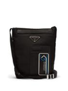 Matchesfashion.com Prada - Logo Patch Nylon Cross Body Bag - Mens - Black