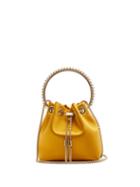 Matchesfashion.com Jimmy Choo - Bonbon Crystal-embellished Satin Clutch Bag - Womens - Yellow
