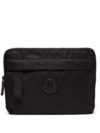 Moncler Leather Logo Patch Nylon Pouch