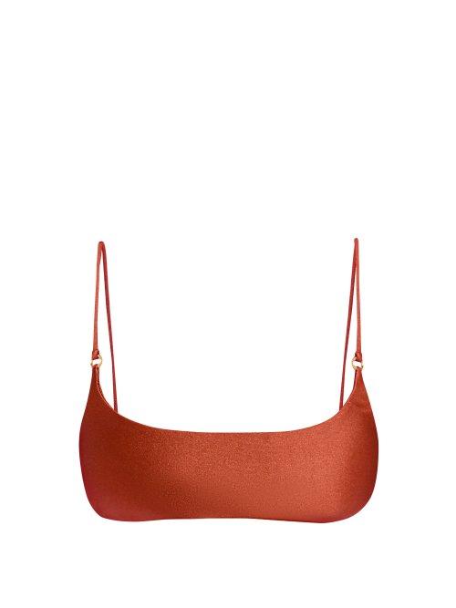 Matchesfashion.com Jade Swim - Hinge Bikini Top - Womens - Dark Red