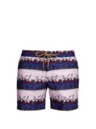 Matchesfashion.com Thorsun - Titan Fit Antelope Print Swim Shorts - Mens - Pink