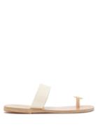 Matchesfashion.com Ancient Greek Sandals - Thalia Coin Embellished Leather Sandals - Womens - White