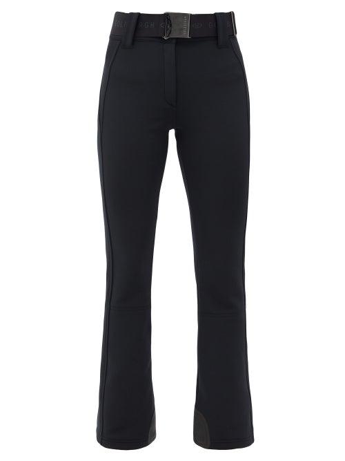 Matchesfashion.com Goldbergh - Pippa Belted Slim-fit Soft-shell Ski Trousers - Womens - Black