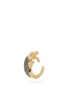 Matchesfashion.com Bibi Van Der Velden - Alligator Diamond & 18kt Gold Single Ear Cuff - Womens - Gold