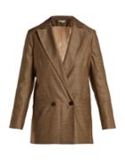 Ganni Merkel Double-breasted Check Blazer