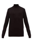 Matchesfashion.com Sunspel - Roll Neck Merino Wool Sweater - Mens - Black