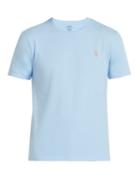 Matchesfashion.com Polo Ralph Lauren - Logo Embroidered Cotton T Shirt - Mens - Light Blue