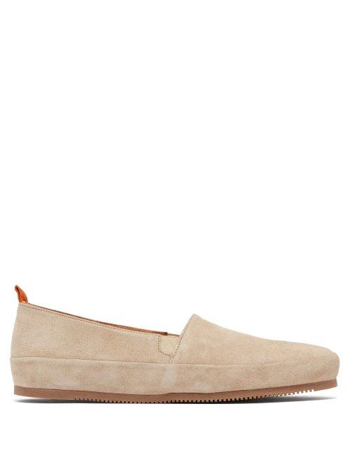 Matchesfashion.com Mulo - Suede Loafers - Mens - Cream