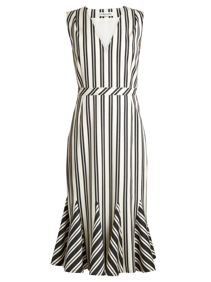 Altuzarra Anemone Striped Midi Dress