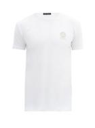 Matchesfashion.com Versace - Pack Of Two Logo-print Stretch-cotton T-shirts - Mens - White