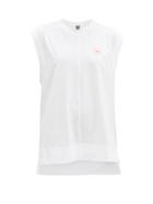 Matchesfashion.com Adidas By Stella Mccartney - Logo-print Organic-cotton T-shirt - Womens - White