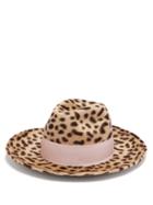 Federica Moretti Leopard-print Rabbit-felt Hat