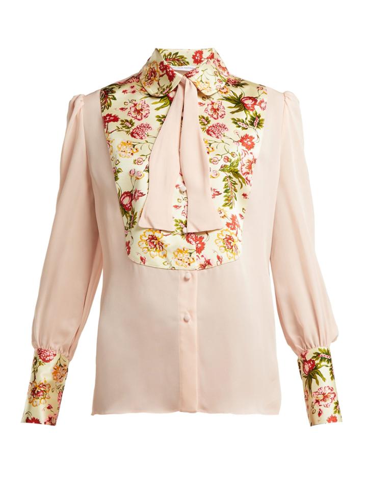Edeltrud Hofmann Jolly Floral-print Silk Blouse