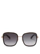 Matchesfashion.com Jimmy Choo - Elva Square Frame Sunglasses - Womens - Black