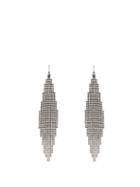 Matchesfashion.com Saint Laurent - Smoking Crystal Embellished Drop Earrings - Womens - Crystal
