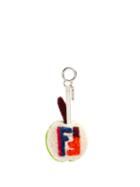 Matchesfashion.com Fendi - Apple Shearling Bag Charm - Womens - Green Multi