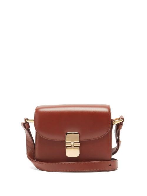 Matchesfashion.com A.p.c. - Grace Mini Leather Cross-body Bag - Womens - Tan