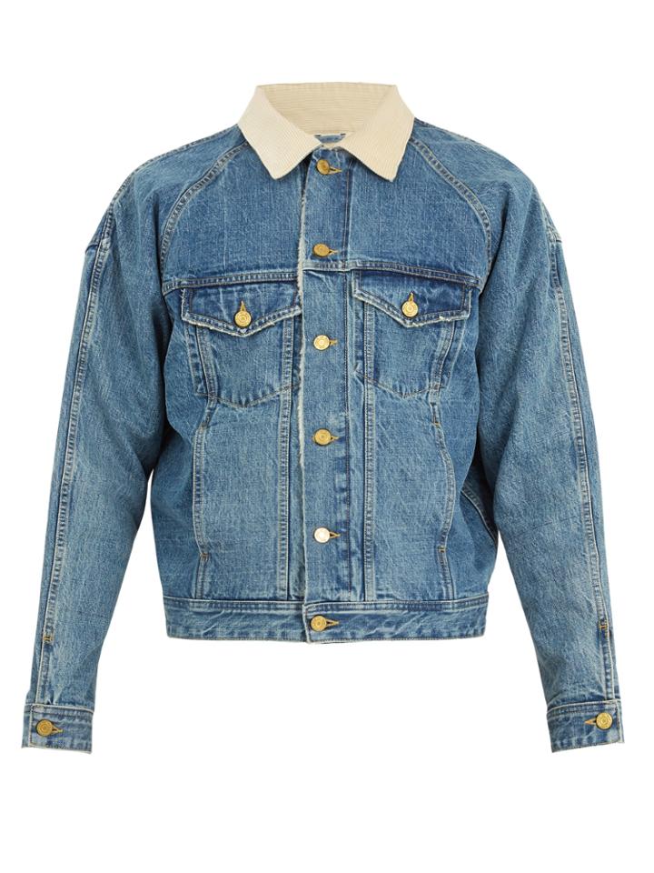 Fear Of God Corduroy-collar Denim Jacket