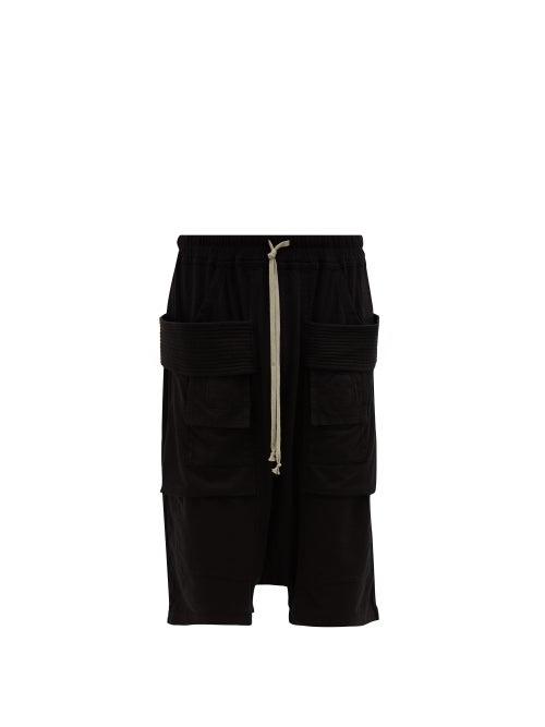 Matchesfashion.com Rick Owens Drkshdw - Creatch Cotton Cargo Shorts - Mens - Black
