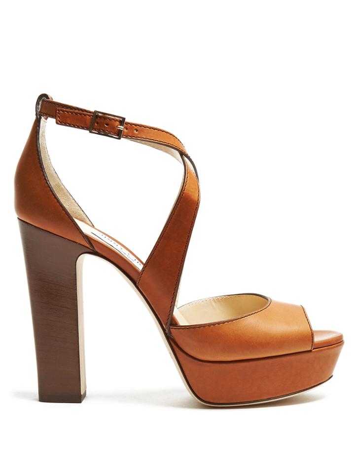 Jimmy Choo April 120mm Block-heel Sandals