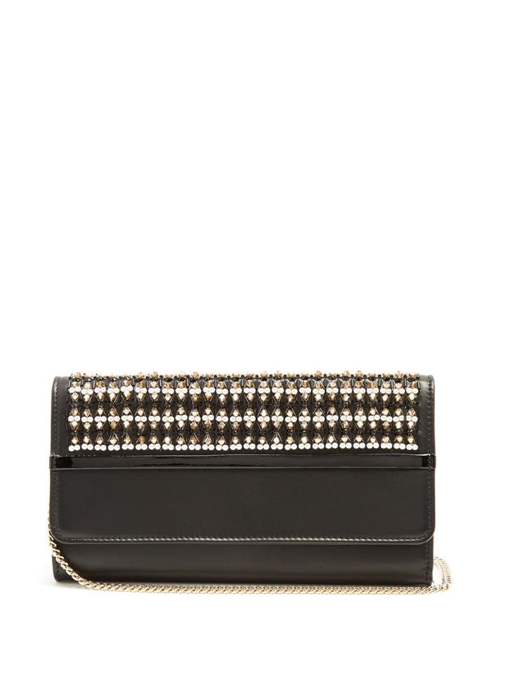 Lanvin Embellished Leather Clutch
