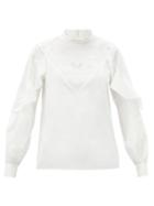 Matchesfashion.com See By Chlo - Ruffled Cotton Blouse - Womens - White