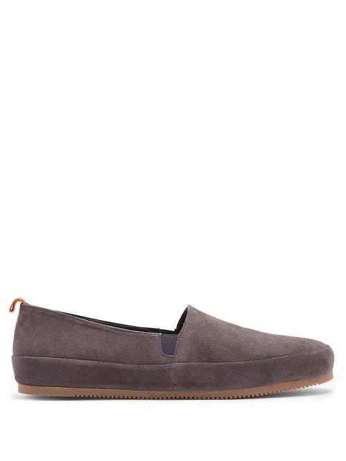 Matchesfashion.com Mulo - Suede Loafers - Mens - Grey