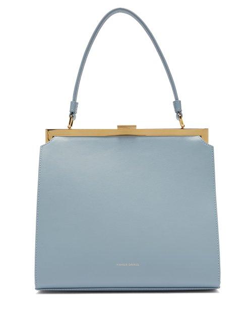 Matchesfashion.com Mansur Gavriel - Elegant Top Handle Leather Bag - Womens - Light Grey