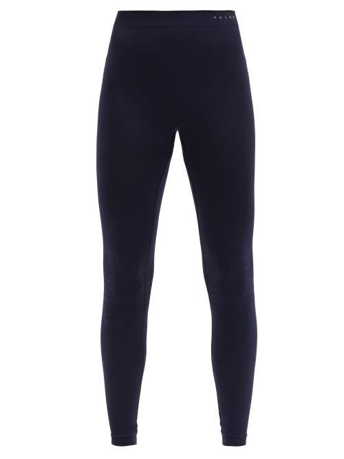 Matchesfashion.com Falke - High-rise Thermal Leggings - Womens - Dark Navy