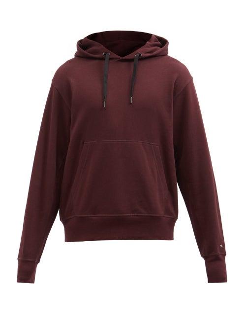 Rag & Bone - City Prospect Organic-cotton Hooded Sweatshirt - Mens - Burgundy
