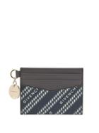 Matchesfashion.com Givenchy - Bond Logo-jacquard Canvas And Leather Cardholder - Womens - Blue