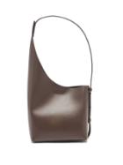 Aesther Ekme - Demi Lune Leather Bucket Bag - Womens - Dark Brown