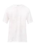 Matchesfashion.com Raey - Crew-neck Linen T-shirt - Mens - White