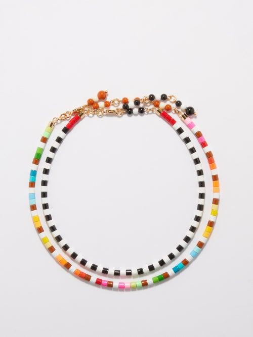Roxanne Assoulin - Bold & Brite Enamel Choker Set - Womens - Multi