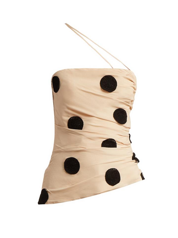 Jacquemus Bruella Polka-dot Top