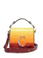 Matchesfashion.com Chlo - The C Mini Crocodile Effect Leather Cross Body Bag - Womens - Yellow Multi
