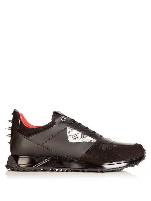 Fendi Bag Bugs Leather Trainers