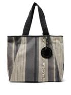 Matchesfashion.com Stella Mccartney - Patchwork Logo Jacquard Canvas Tote Bag - Womens - Grey Multi