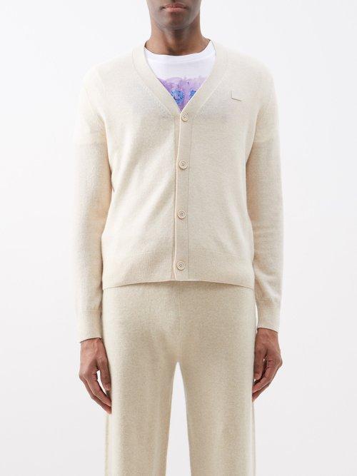 Acne Studios - Keve Wool Cardigan - Mens - Cream