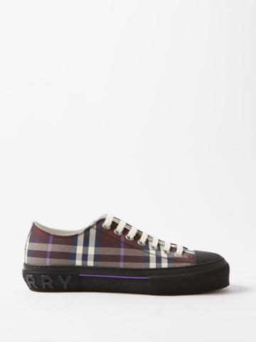 Burberry - Vintage-check Canvas Trainers - Mens - Red Check