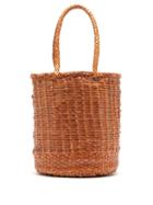 Matchesfashion.com Dragon Diffusion - Woven Leather Bucket Bag - Womens - Tan