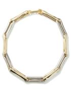 Lauren Rubinski - 14kt White & Yellow-gold Chain-link Necklace - Womens - Multi